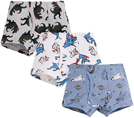 Miniyaya Boys Boxer Shorts Shortcack Multipack Childs Soft Chirlser Trunks Boxersorts תחתונים תחתונים לילדים | 3PCS | 2-8 שנים